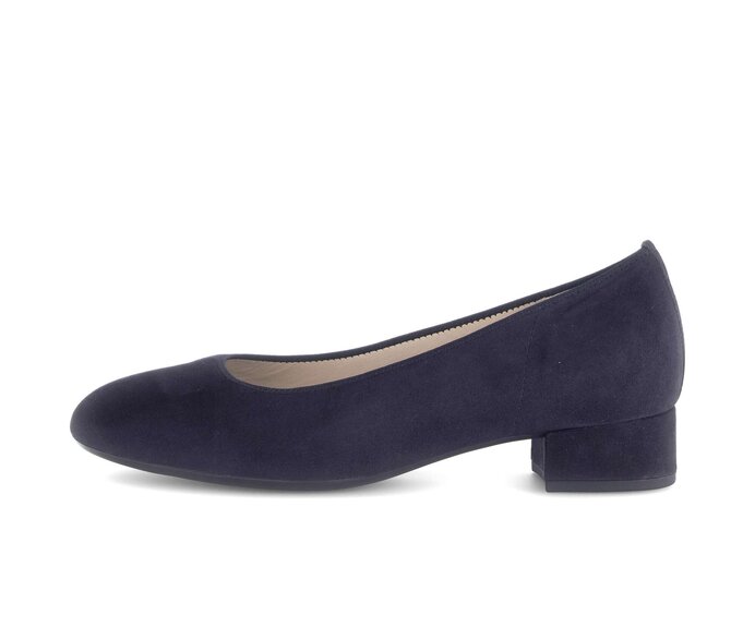 Gabor Damen Eleganter Pumps Blau - Rauleder