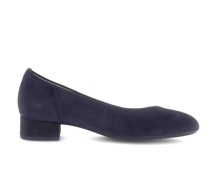 Gabor Damen  Eleganter Pumps Blau - Rauleder