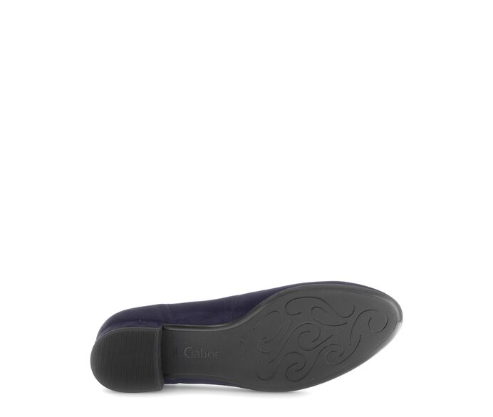 Gabor Damen  Eleganter Pumps Blau - Rauleder