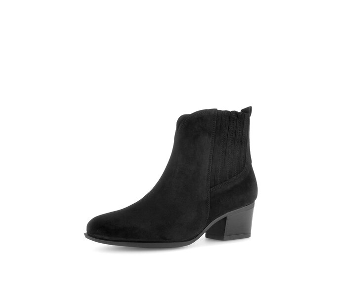 Gabor Damen  Cowboy Boots Schwarz - Rauleder
