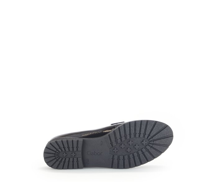 Gabor Damen  Slipper Schwarz - Lackleder