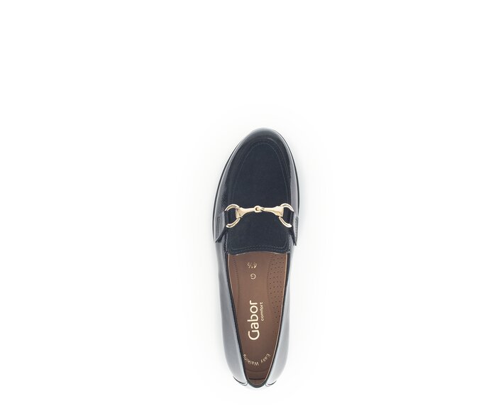 Gabor Damen  Slipper Schwarz - Lackleder
