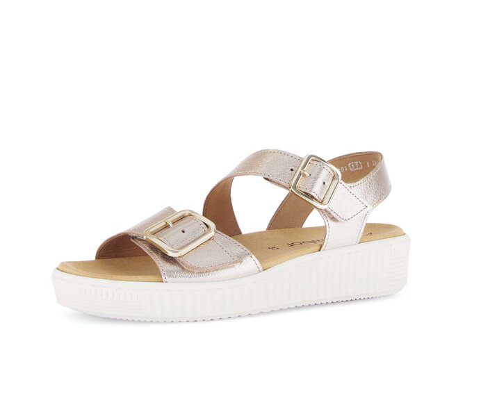 Gabor Damen  Plateau Sandale Multicolour - Effektleder