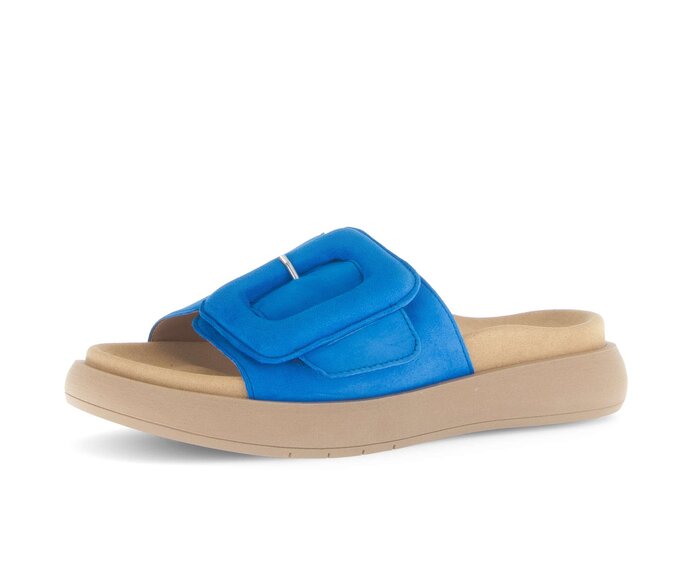 Gabor Damen  Pantolette Blau - Rauleder