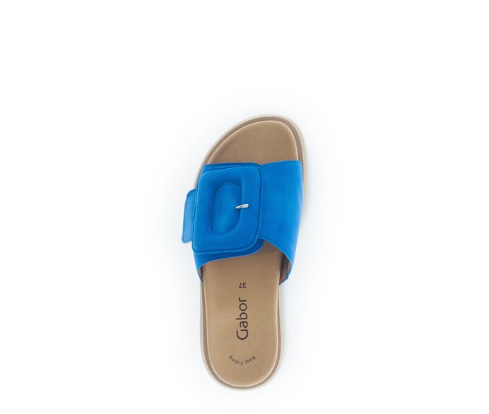 Gabor Damen  Pantolette Blau - Rauleder