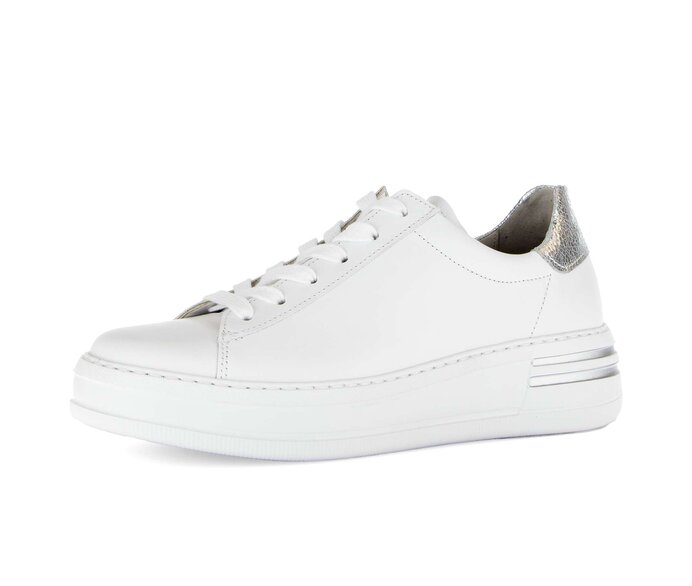 Gabor Damen  Sneaker Low Weiß - Glattleder