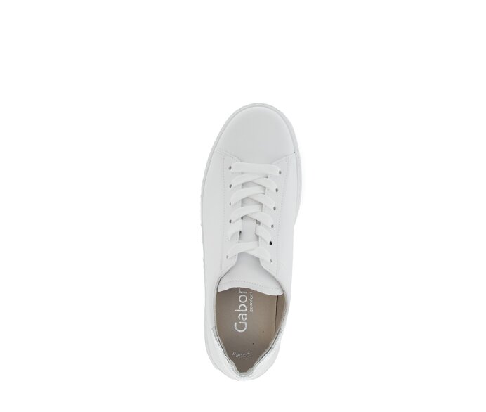 Gabor Damen  Sneaker Low Weiß - Glattleder