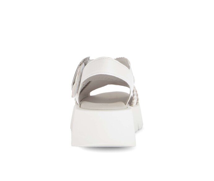 Gabor Damen  Plateau Sandale Creme - Glattleder