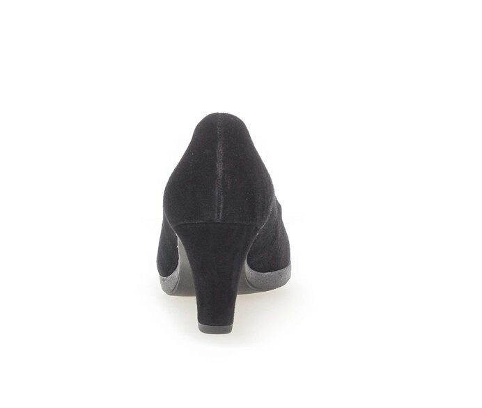 Gabor Damen  Plateau Pumps Schwarz - Rauleder