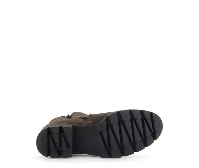 Gabor Damen  Sportliche Stiefelette Braun - Rauleder