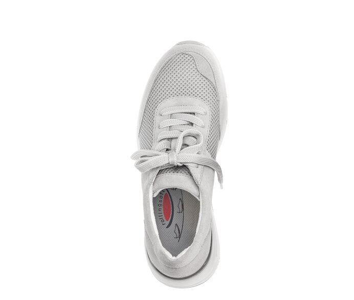 Gabor Damen  Sneaker Low Grau - Lederimitat