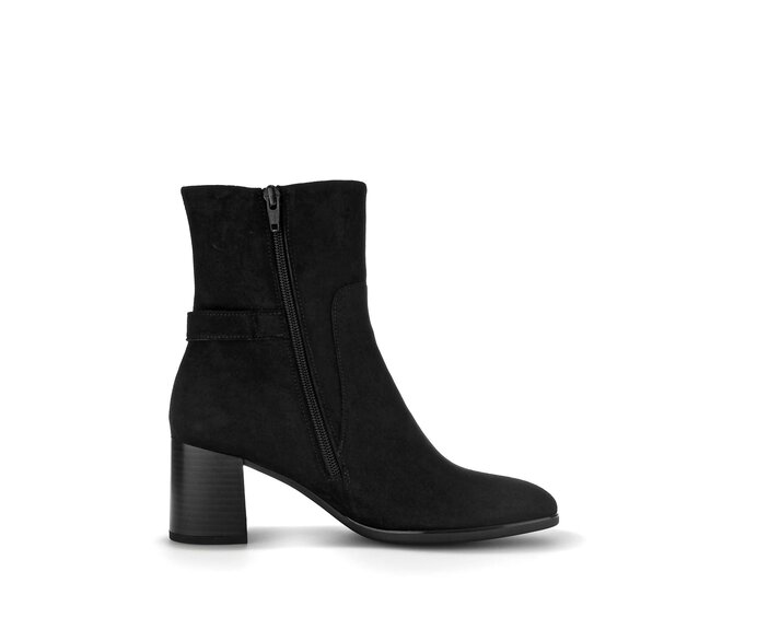 Gabor Damen  Elegante Stiefelette Schwarz - Rauleder