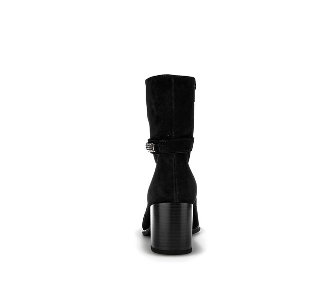 Gabor Damen  Elegante Stiefelette Schwarz - Rauleder