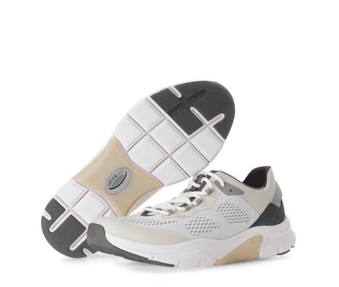Gabor Herren Rollingsoft Sneaker Low Weiß - Textil