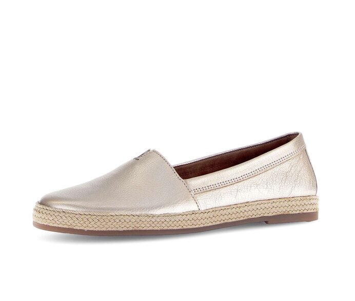 Gabor Damen  Slipper Gold - Effektleder