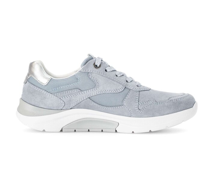 Gabor Damen  Sneaker Low Blau - Materialmix Leder/Lederimitat
