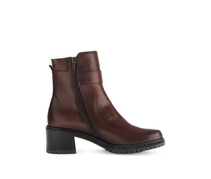 Gabor Damen  Plateau Stiefelette Braun - Glattleder