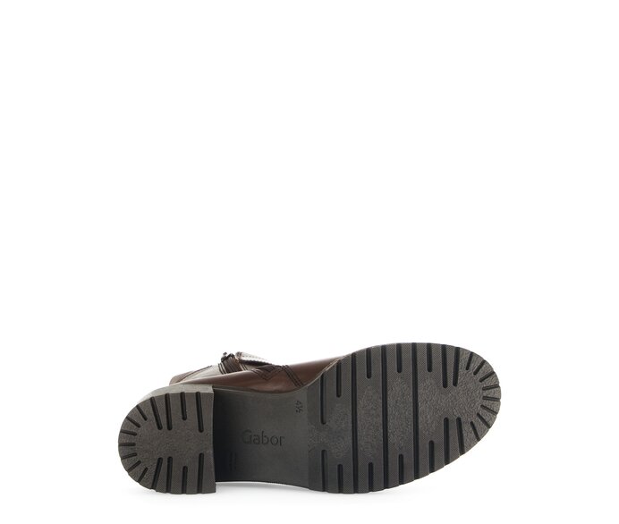 Gabor Damen  Plateau Stiefelette Braun - Glattleder