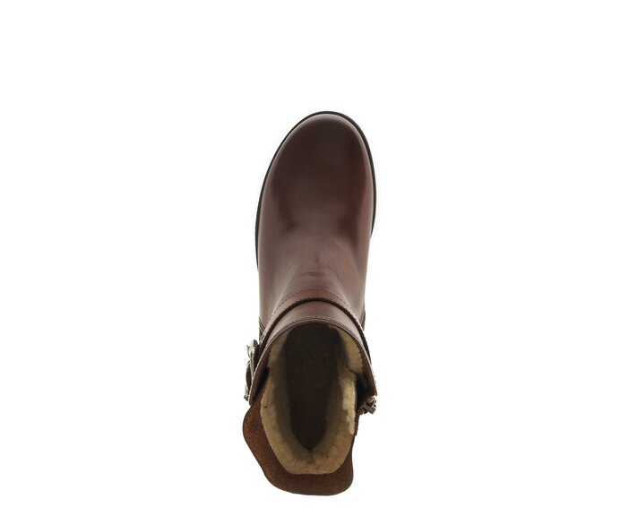 Gabor Damen  Plateau Stiefelette Braun - Glattleder