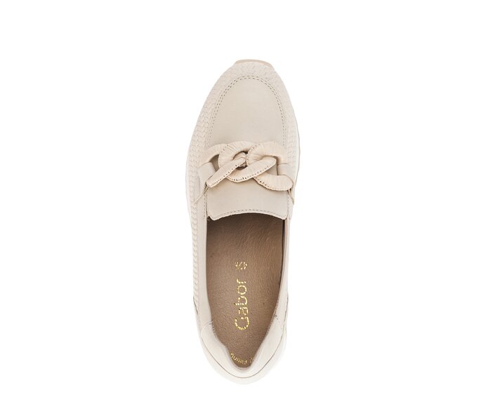 Gabor Damen  Slipper Beige - Glattleder