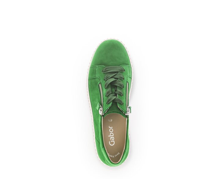 Gabor Damen  Sneaker Low Grün - Rauleder