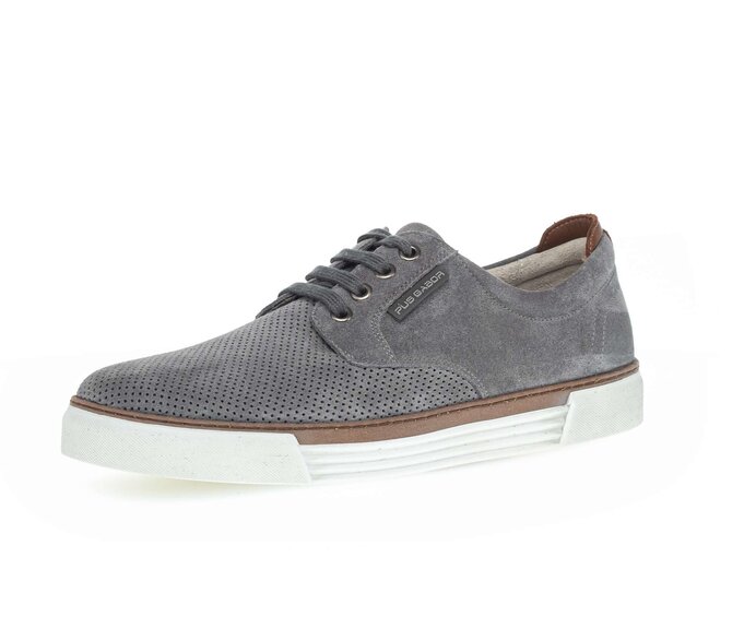 Pius Gabor Herren Sneaker Low Grau - Rauleder