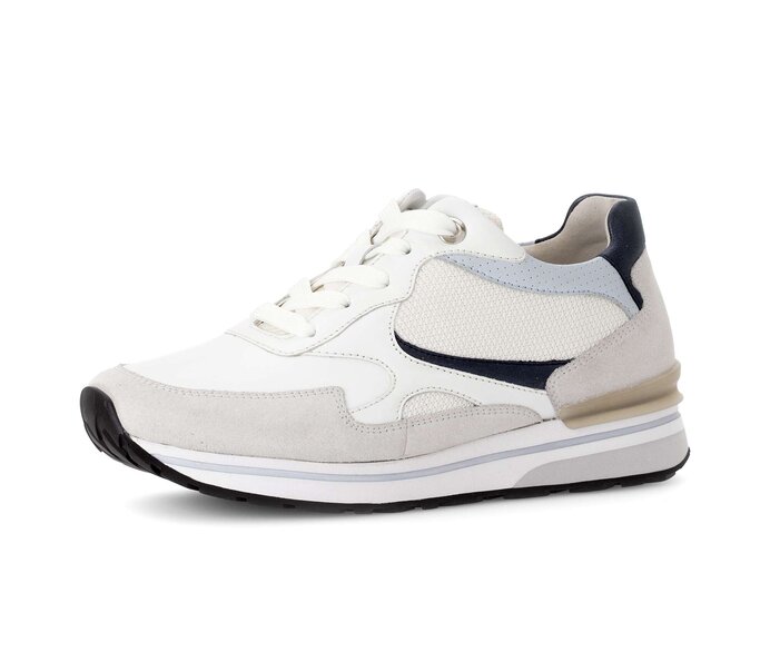 Gabor Damen  Sneaker Low Weiß - Materialmix Leder/Lederimitat
