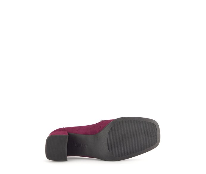 Gabor Damen  Hochfrontpumps Lila - Rauleder