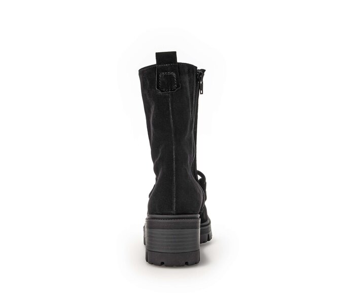 Gabor Damen  Biker Boots Schwarz - Rauleder