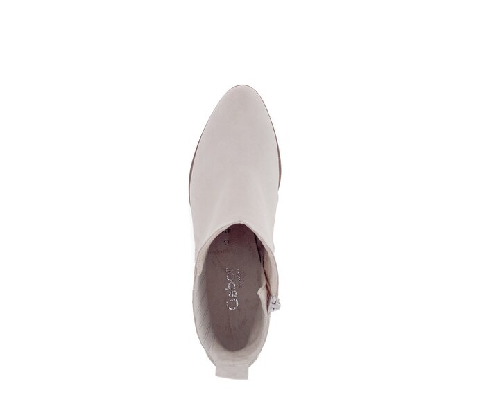 Gabor Damen  Elegante Stiefelette Beige - Rauleder