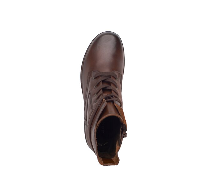 Gabor Damen  Schnürstiefelette Braun - Glattleder