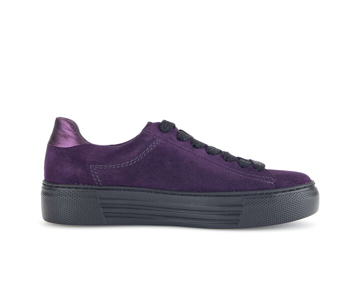 Gabor Damen  Sneaker Low Lila - Materialmix Leder