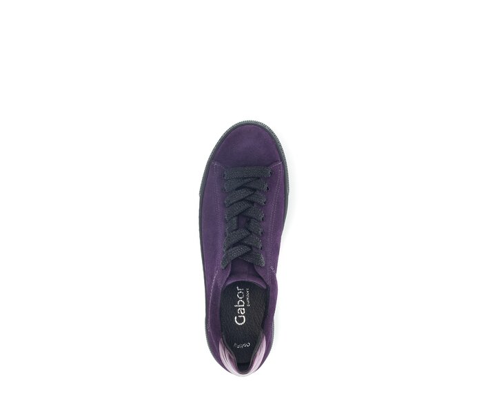 Gabor Damen  Sneaker Low Lila - Materialmix Leder