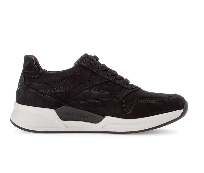 Gabor Damen  Sneaker Low Schwarz - Rauleder