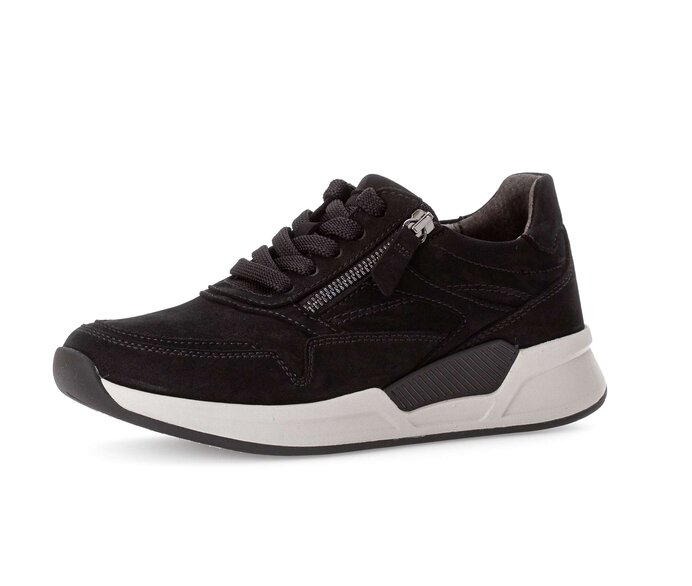 Gabor Damen  Sneaker Low Schwarz - Rauleder