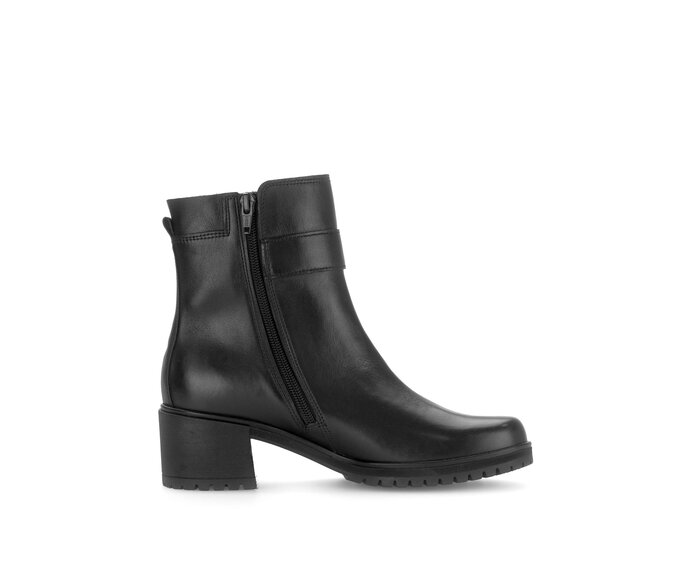 Gabor Damen  Plateau Stiefelette Schwarz - Glattleder