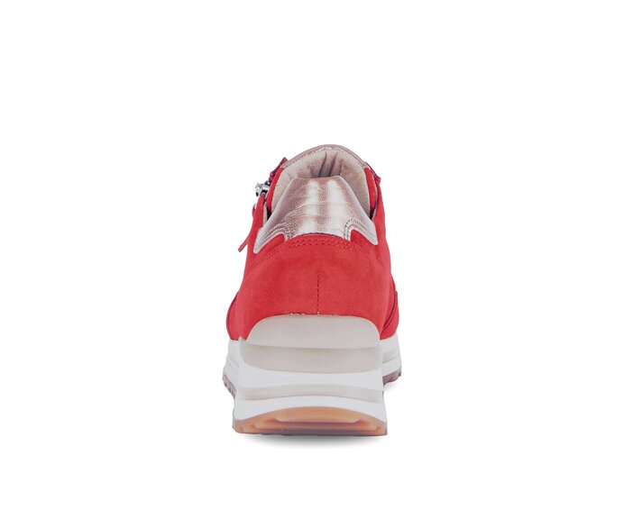 Gabor Damen  Sneaker Low Rot - Materialmix Leder
