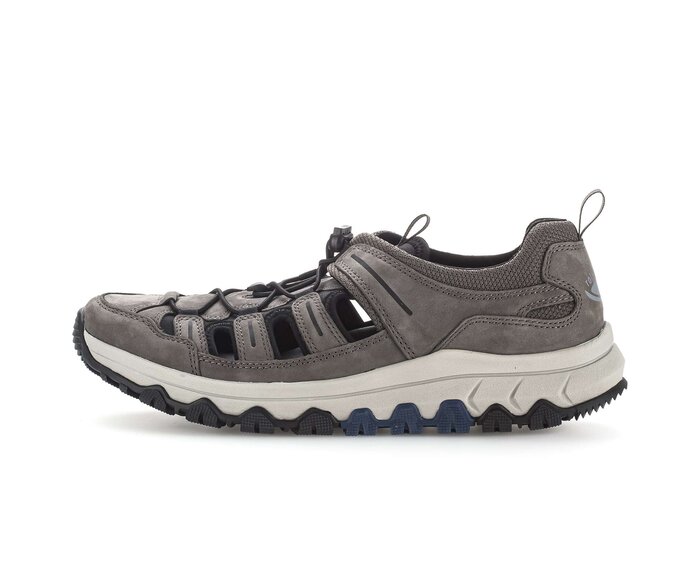 Gabor Herren Rollingsoft Sneaker Low Grau - Materialmix Leder/Textil