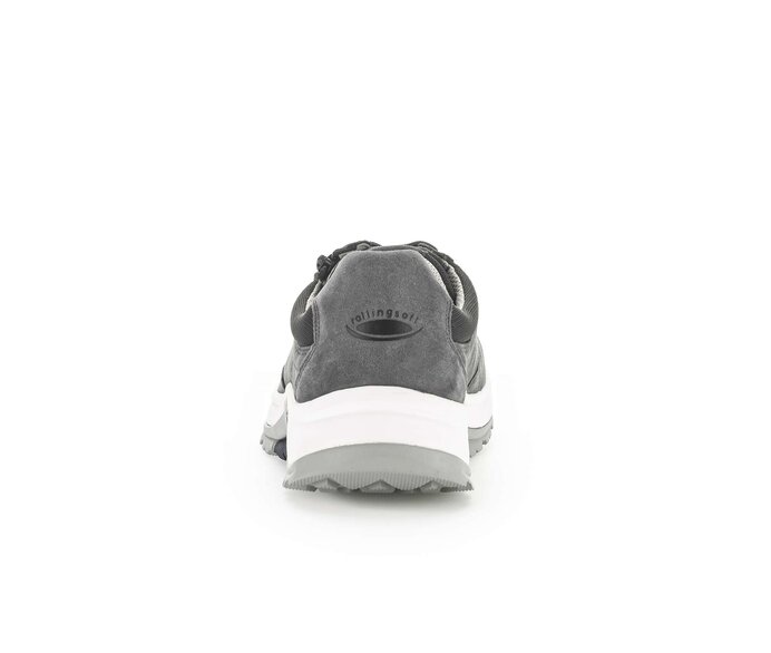 Gabor Herren Rollingsoft Sneaker Low Grau - Materialmix Leder/Textil