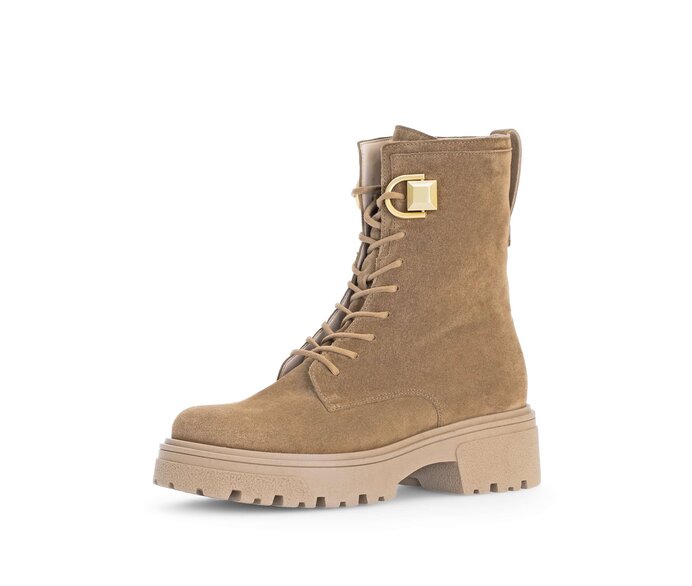 Gabor Damen  Biker Boots Braun - Rauleder