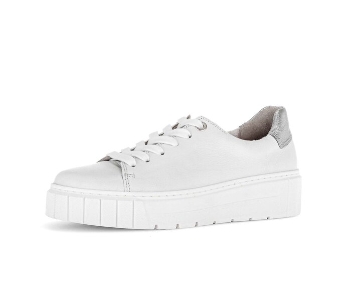 Gabor Damen  Sneaker Low Weiß - Materialmix Leder