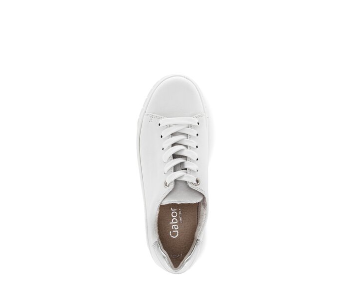 Gabor Damen  Sneaker Low Weiß - Materialmix Leder