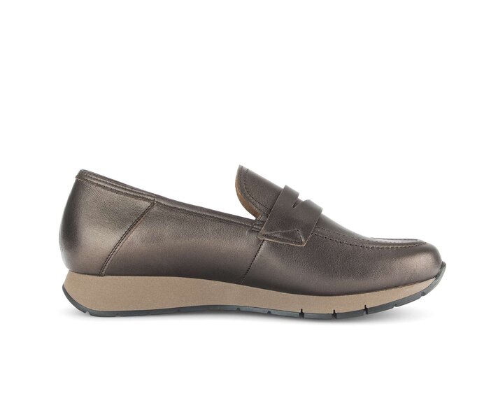 Gabor Damen  Slipper Bronze - Glattleder
