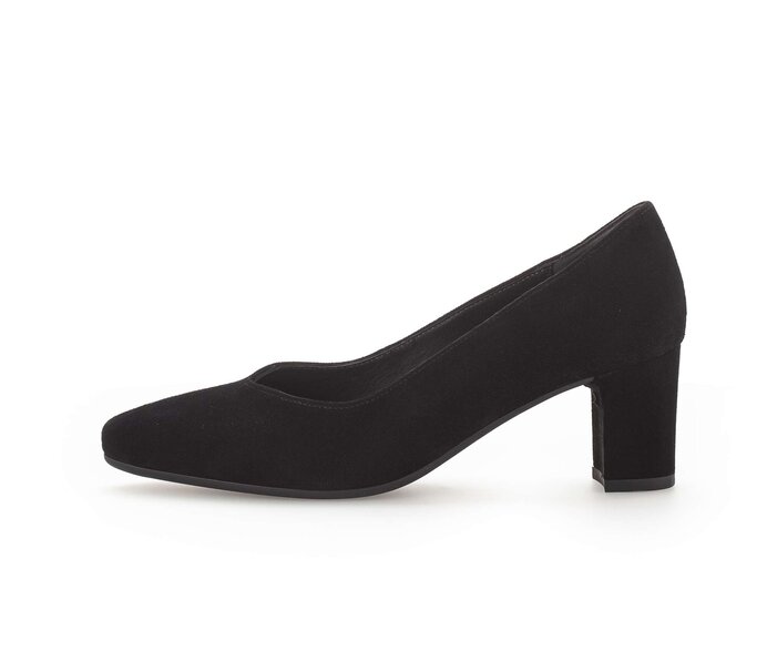 Gabor Damen Eleganter Pumps Schwarz - Rauleder