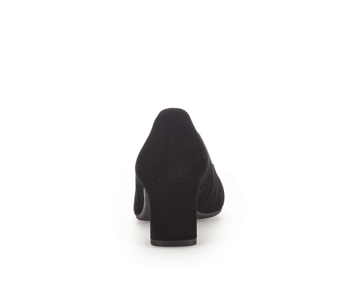 Gabor Damen  Eleganter Pumps Schwarz - Rauleder