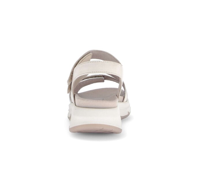 Gabor Damen  Riemchensandale Gold - Materialmix Leder