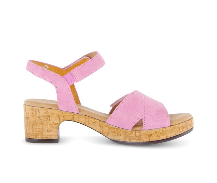Gabor Damen  Riemchensandale Pink - Rauleder