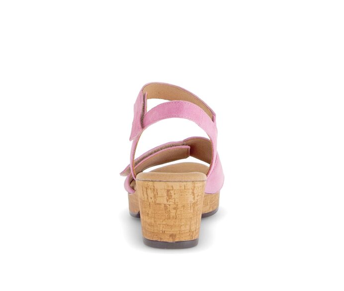 Gabor Damen  Riemchensandale Pink - Rauleder