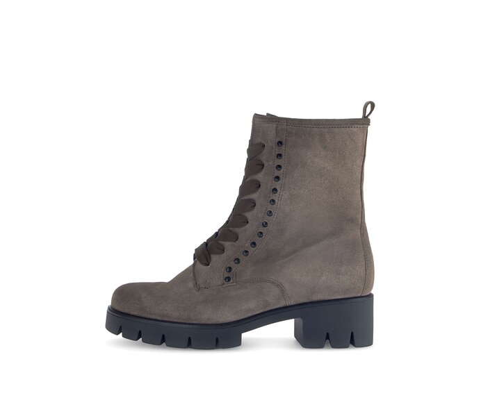 Gabor Damen Schnürstiefelette Braun - Rauleder