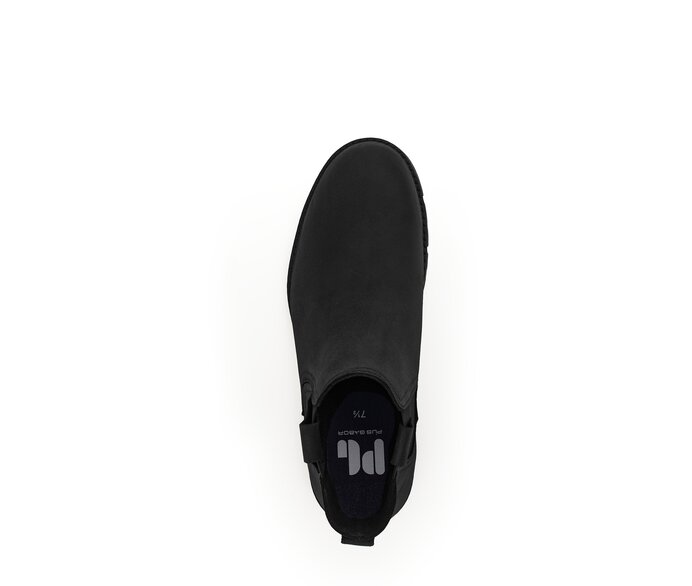 Pius Gabor Herren Chelsea Boot Schwarz - Fettleder